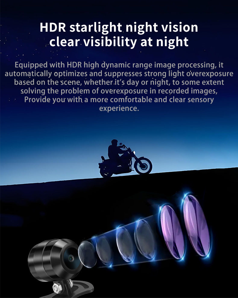 M10 Motorcycle dashcam mobile phone wireless screen carplay tire pressure monitoring